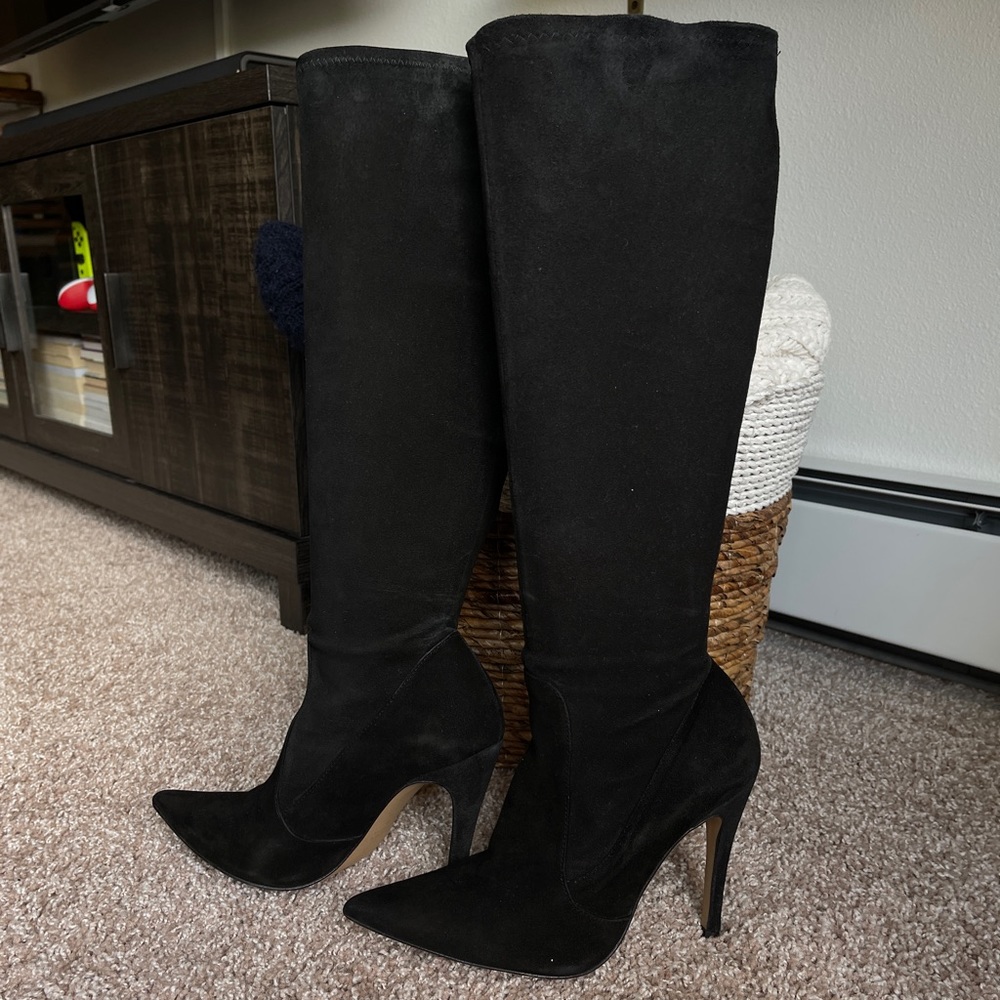ZARA STILETTO HEEL BOOTS size 38